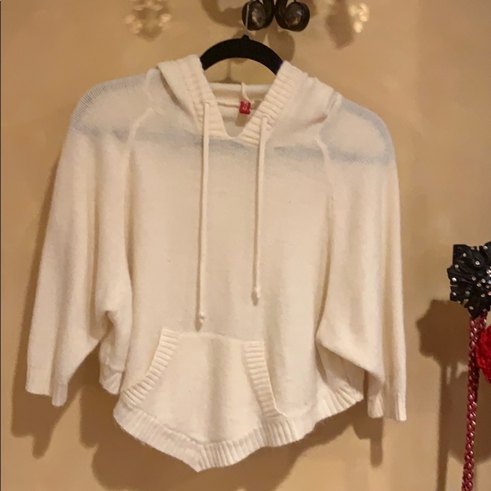 Poncho style sweater